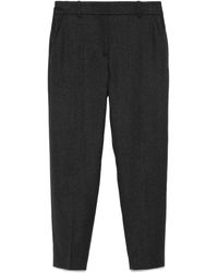 Eleventy - Metallic-Detail Belt-Loops Trousers - Lyst