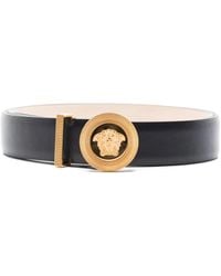 Versace - Medusa Biggie Leather Belt - Lyst