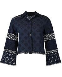 Temptation Positano - Aneto Blouse Met Kanten Afwerking - Lyst
