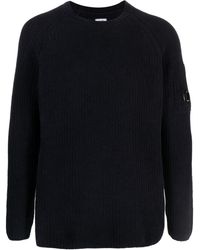 C.P. Company - Lens Detail Ribbed Jumper - Lyst