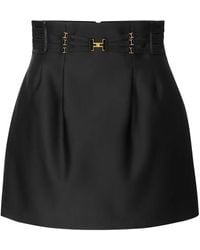 Elisabetta Franchi - Strap Detail Mini Skirt - Lyst