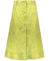 Cedric Charlier - Midirock aus Denim - Lyst