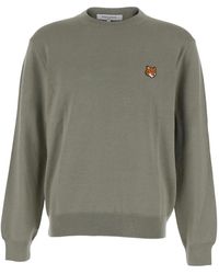 Maison Kitsuné - Fox-Head Merino-Wool Sweater - Lyst