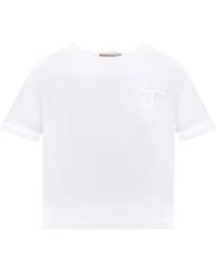 Twinset - Embroidered Logo-Patch T-Shirt - Lyst