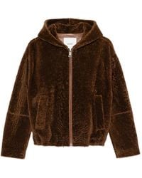 Nanushka - Hooded Zip-Up Jacket - Lyst