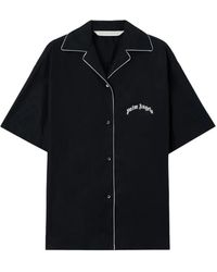 Palm Angels - Curved-Logo Bowling Shirt - Lyst
