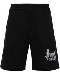 Alexander McQueen - Shorts With Logo - Lyst