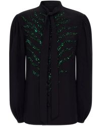 Roberto Cavalli - Sequin-Embellished Blouse - Lyst