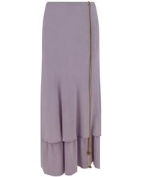 Quira - Crepe Layered Midi Skirt - Lyst
