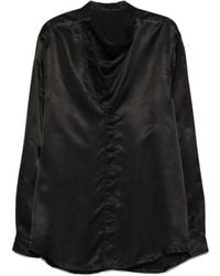 Rick Owens - Cowl-neck shirt - Lyst