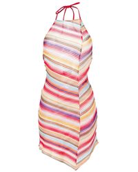 Missoni - Striped Crochet-knit Beach Dress - Lyst