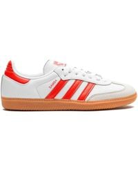 adidas - Samba "white/solar Red" Sneakers - Lyst
