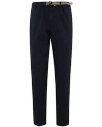 White Sand - Belted Elasticated-Waist Trousers - Lyst