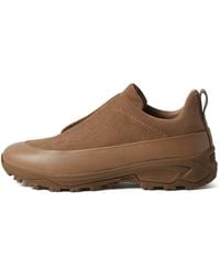 ZEGNA - Dark Leather And Suede Triple Stitch Monte Sneakers - Lyst