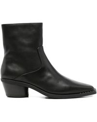 Ash - Hasley Leather Ankle Boots - Lyst