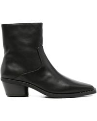 Ash - Hasley Leather Ankle Boots - Lyst