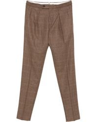 Incotex - Pleated Checked Trousers - Lyst