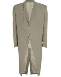 Rick Owens - Two-Button Check Coat - Lyst