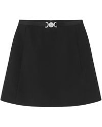 Versace - Midi Skirt In Grain De Poudre - Lyst