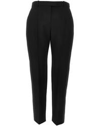 McQueen - Concealed-Fastening Belt-Loop Trousers - Lyst