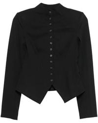 STAUD - Adrian Button-Up Fitted Jacket - Lyst