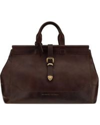Brunello Cucinelli - Leren Reistas - Lyst