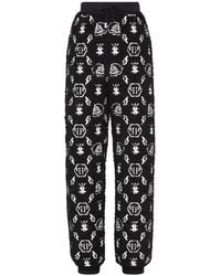 Philipp Plein - Embroidery Monogram Track Pants - Lyst