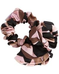 PUCCI - Silk Hair Tie With Rose Detail - Lyst