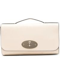 Mulberry - Lily Postman's Lock Leather Clutch Bag - Lyst