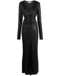 Patrizia Pepe - Cut-out Ruched Maxi Dress - Lyst