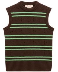 Marni - Gilet En Cachemire À Tricot Ajouré - Lyst