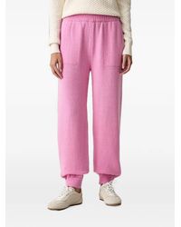 MSGM - Logo-Embroidered Knitted Track Pants - Lyst