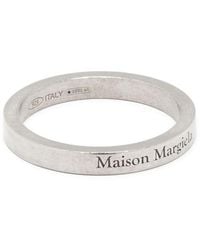 Maison Margiela - Ring With Logo Lettering Engraving - Lyst