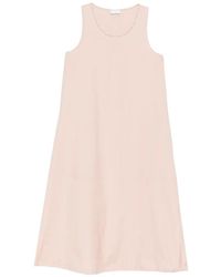 Peserico - Drawstring-Hem A-Line Midi Dress - Lyst