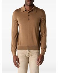 Tom Ford - Fine-Gauge Long-Sleeve Polo Shirt - Lyst