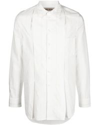 Uma Wang - Camisa plisada con botones - Lyst