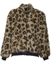 MSGM - Leopard-Print Zip Jacket - Lyst