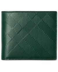 Burberry - Continental Leather Bi-fold Wallet - Lyst