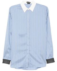 Tom Ford - Striped-Pattern Silk Shirt - Lyst