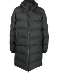 Rains - Quilted-finish Padded Coat - Lyst