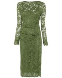 Diane von Furstenberg - Darrius Long-Sleeve Midi Dress - Lyst