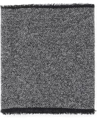 Faliero Sarti - Herringbone-Pattern Fringed Scarf - Lyst