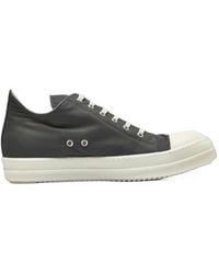 Rick Owens - Low Sneaks Lace-Up Sneakers - Lyst