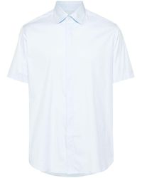 Low Brand - Classic-collar Poplin Shirt - Lyst