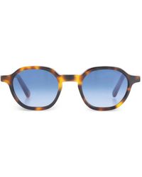 Lgr - Algiers Tortoiseshell-Effect Geometric-Frame Sunglasses - Lyst