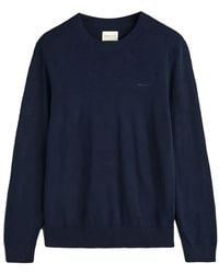 GANT - Logo Crew-Neck Sweater - Lyst