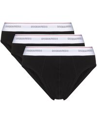 DSquared² - Logo-waistband Pack Of Three Briefs - Lyst