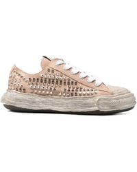 Maison Mihara Yasuhiro - (Exclusive Edition) "Peterson23"Og Sole Studded Canvas Low-Top Sneakers - Lyst
