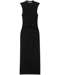 Alexander Wang - Vestido midi con detalle de nudo - Lyst