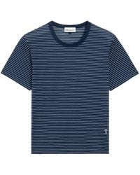 Ami Paris - De Coeur Striped T-Shirt - Lyst